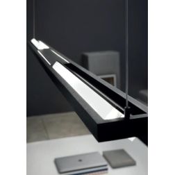 TABLET PX LINEA LIGHT SOSPENSIONE DI 136 CM 46W LED BIANCA O NERA MODERNA LUCE DIREZIONABILE STILNOVO MA&DE - Cristalensi Shop O 2