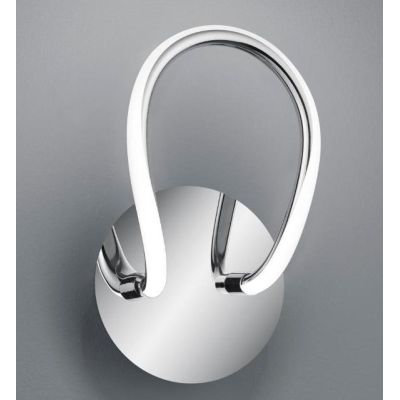 BOLOGNA APPLIQUE MODERNA SINUOSA FINITURA BIANCA O CROMO LED 11,5W LUCE 4000K DIMMERABILE RL - Cristalensi Shop Online