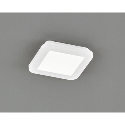 CAMILLUS PLAFONIERA PICCOLA QUADRATA 17X17 LED 9W IP44 DIMMERABILE MODERNA BIANCA O NERA RL - Cristalensi Shop Online