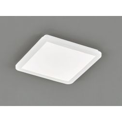 CAMILLUS PLAFONIERA QUADRATA 30X30 LED 16W IP44 DIMMERABILE MODERNA BIANCA O NERA RL - Cristalensi Shop Online