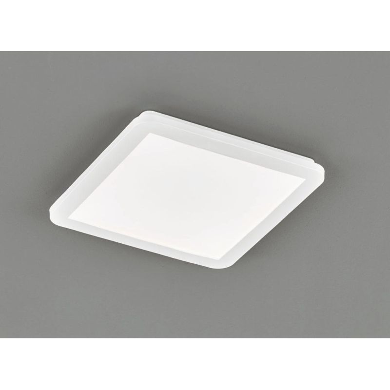 CAMILLUS PLAFONIERA QUADRATA 30X30 LED 16W IP44 DIMMERABILE MODERNA BIANCA O NERA RL - Cristalensi Shop Online