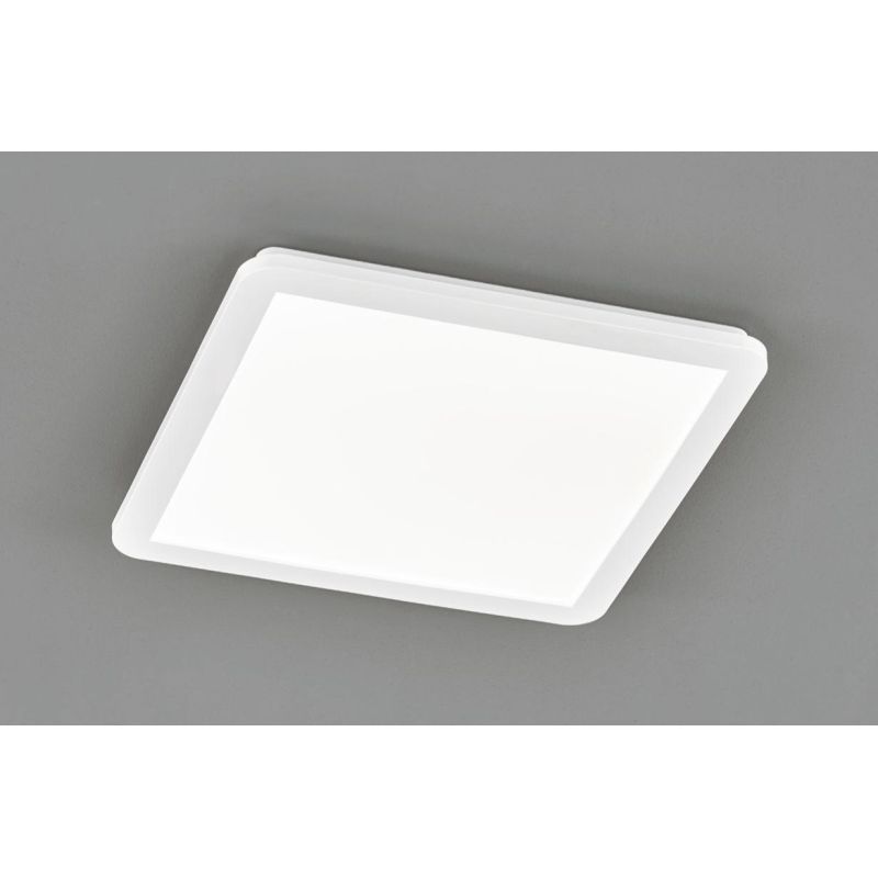 CAMILLUS PLAFONIERA QUADRATA 40X40 LED 22W IP44 DIMMERABILE MODERNA BIANCA O NERA RL - Cristalensi Shop Online