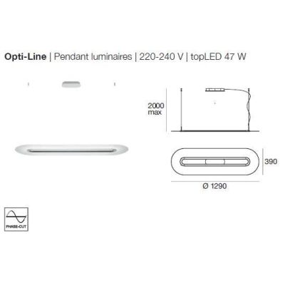 OPTI-LINE SOSPENSIONE LED 47W 3000K BIANCA O ALLUMINIO MODERNA STILNOVO STILNOVO MA&DE - Cristalensi Shop Online