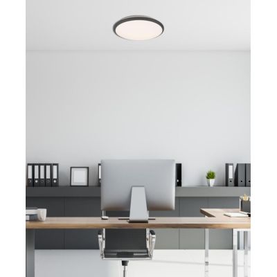 LIMBUS PLAFONIERA CON BORDO BIANCO, NERO O TITANIO LED 20,5W LUCE DIMMERABILE DIAMETRO CM 35 RL - Cristalensi Shop Online