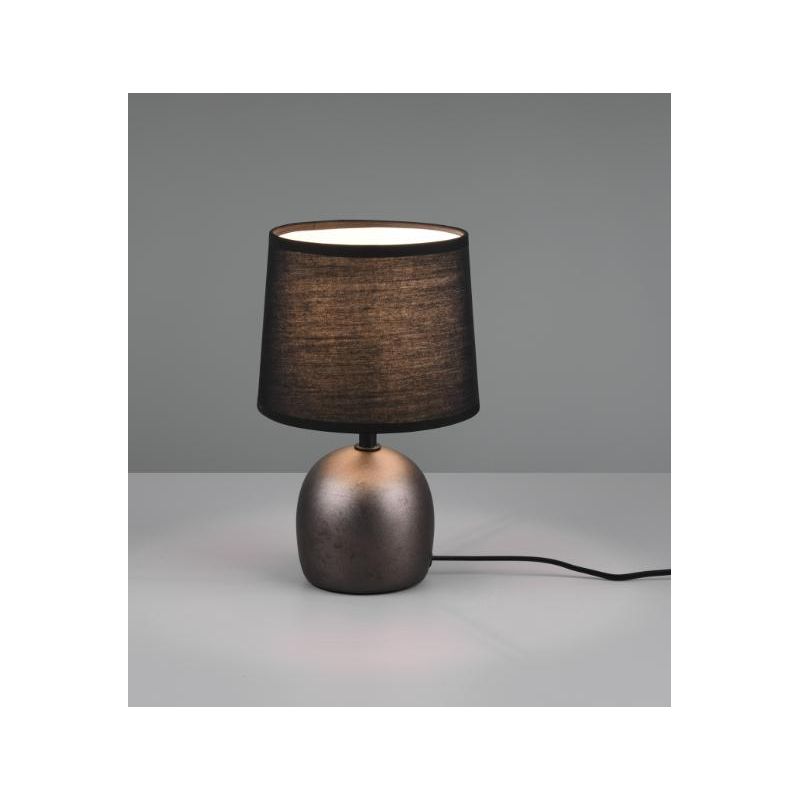 MALU LAMPADA DA TAVOLO IN CERAMICA 4 COLORI CON PARALUME IN TESSUTO MODERNA ATTACCO E14 RL - Cristalensi Shop Online