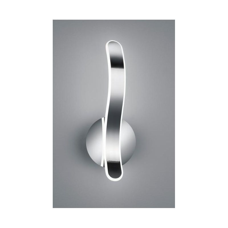 PARMA APPLIQUE MODERNA H39 CM FINITURA BIANCA O CROMO LED 11W LUCE 4000K DIMMERABILE RL - Cristalensi Shop Online