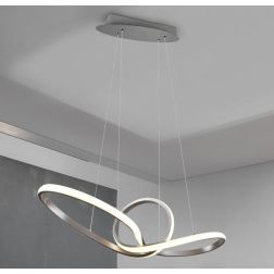 SANSA SOSPENSIONE MODERNA LED 28W LUCE 3000K DIMMERABILE 3 COLORI RL - Cristalensi Shop Online