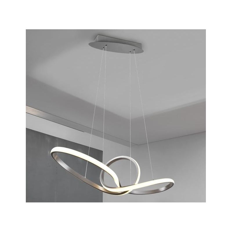 SANSA SOSPENSIONE MODERNA LED 28W LUCE 3000K DIMMERABILE 3 COLORI RL - Cristalensi Shop Online