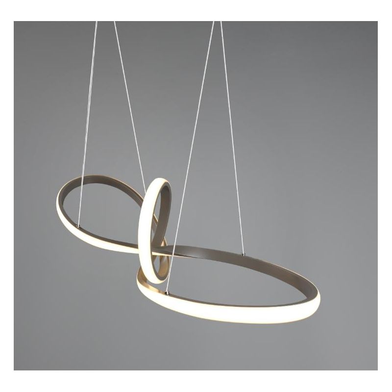 SANSA SOSPENSIONE MODERNA LED 28W LUCE 3000K DIMMERABILE 3 COLORI RL - Cristalensi Shop Online