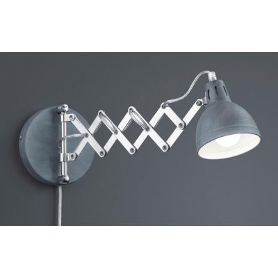 SCISSOR APPLIQUE CON BRACCIO ESTENSIBILE IN METALLO CROMO E DIFFUSORE IN 2 FINITURE COLORE RL - Cristalensi Shop Online