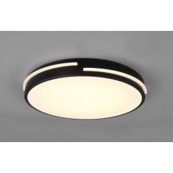 TACOMA PLAFONIERA D40 CM LED 24W LUCE 2700-6500K DIMMERABILE NERA O BIANCA CON TELECOMANDO RL - Cristalensi Shop Online