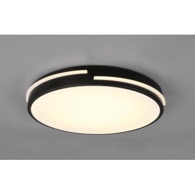 TACOMA PLAFONIERA D40 CM LED 24W LUCE 2700-6500K DIMMERABILE NERA O BIANCA CON TELECOMANDO RL - Cristalensi Shop Online