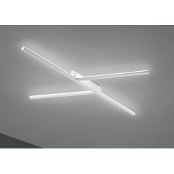 XILEMA S PLAFONIERA LED 47W BIANCA O ALLUMINIO ON/OFF LINEA LIGHT MODERNA STILNOVO MA&DE - Cristalensi Shop Online