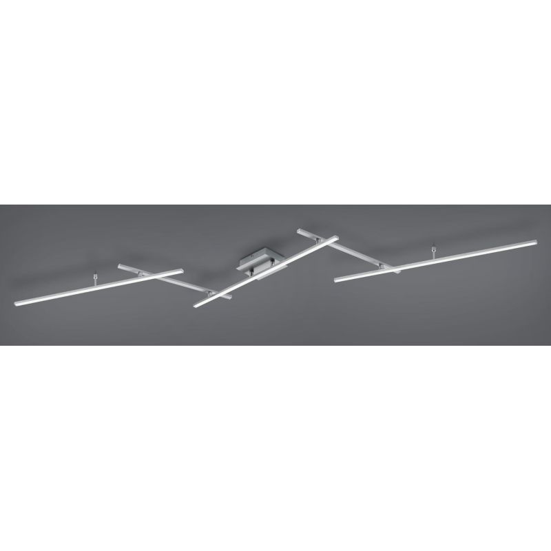 ARVIN PLAFONIERA MODULARE 5 BRACCI LUCE DIRETTA E INDIRETTA LED 30W DIMMERABILE RGBW TRIO LIGHTING - Cristalensi Shop Online