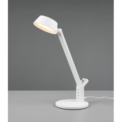 AVA LAMPADA DA TAVOLO ORIENTABILE BIANCA O NERA LED 5W TOUCH DIMMER E PRESA USB TRIO LIGHTING - Cristalensi Shop Online