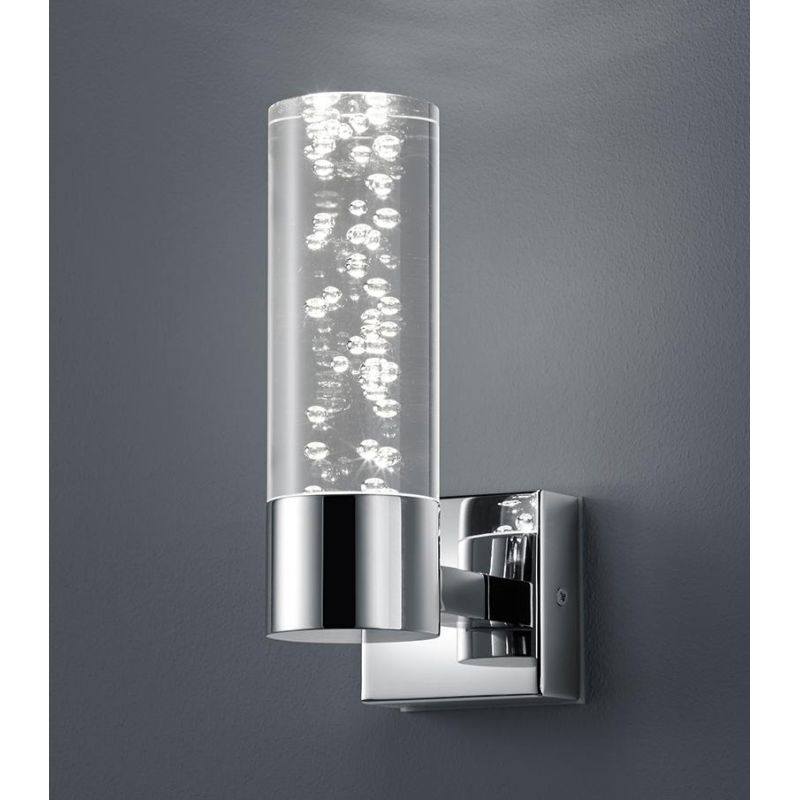 BOLSA AP1 APPLIQUE IN METALLO CROMATO A LED INTEGRATO IP44 TRIO LIGHTING - Cristalensi Shop Online