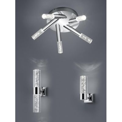 BOLSA PL5 PLAFONIERA IN METALLO CROMATO A LED INTEGRATO IP44 TRIO LIGHTING - Cristalensi Shop Online