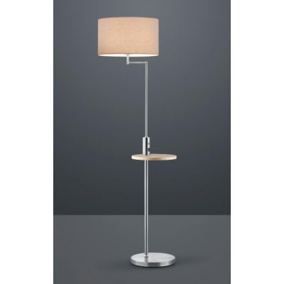 CLAAS PIANTANA MODERNA CON SNODO,MENSOLA E PORTA USB IN METALLO NERO O NICHEL CON PARALUME TESSUTO TRIO LIGHTING - Cristalensi S