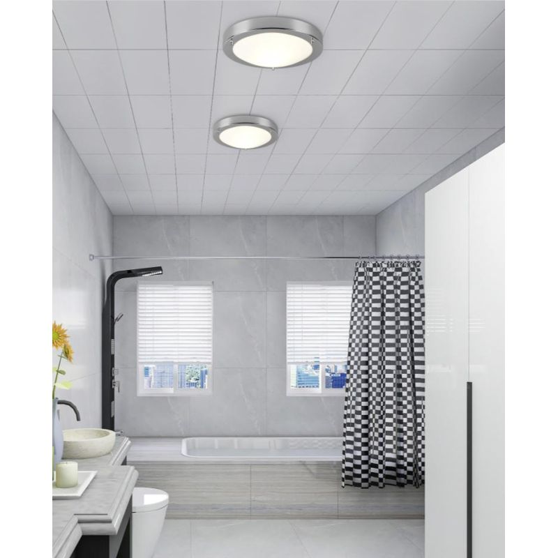 CONDUS PLAFONIERA DA BAGNO CLASSICA D32 IN METALLO IP44 ATTACCO E27 4 COLORI TRIO LIGHTING - Cristalensi Shop Online