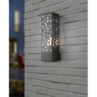 COOPER APPLIQUE ORIGINALE DA ESTERNI IP44 DESIGN MODERNO ANTRACITE ATTACCO E27 TRIO LIGHTING - Cristalensi Shop Online