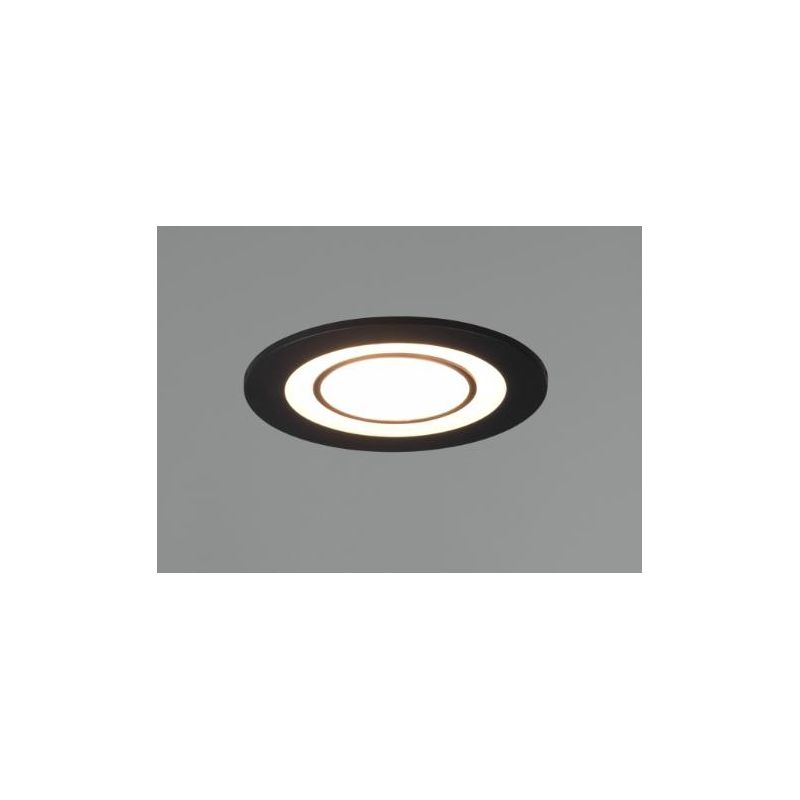 CORE FARETTO DA INCASSO IN PLASTICA NERA BIANCA O CROMO LED 5W LUCE 3000K ACCENSIONI SEPARATE TRIO LIGHTING - Cristalensi Shop O