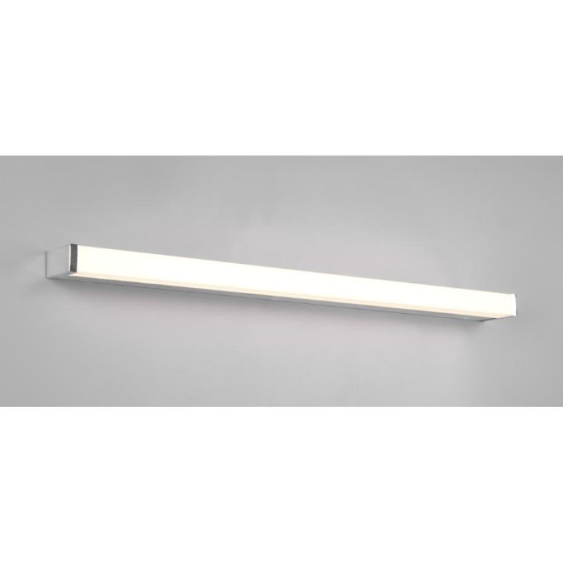 FABIO LAMPADA DA SPECCHIO IN METALLO NERO O CROMO IP44 LED 12W LUCE 3000K LARGHEZZA CM 80 TRIO LIGHTING - Cristalensi Shop Onlin