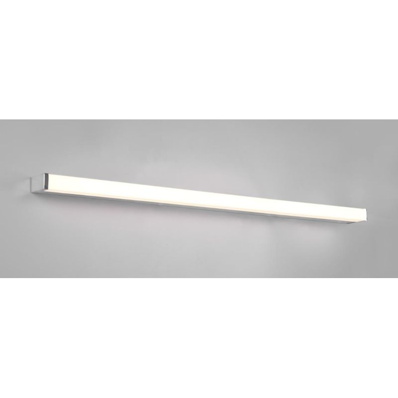FABIO LAMPADA DA SPECCHIO IN METALLO NERO O CROMO IP44 LED 20W LUCE 3000K LARGHEZZA CM 120 TRIO LIGHTING - Cristalensi Shop Onli