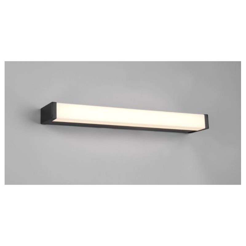 FABIO LAMPADA DA SPECCHIO IN METALLO NERO O CROMATO IP44 LED 6W LUCE 3000K LARGHEZZA CM 42,5 TRIO LIGHTING - Cristalensi Shop On