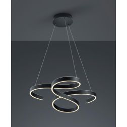 FRANCIS LAMPADARIO A SOSPENSIONE LED 52W MODERNO LUCE 3000K BIANCA ANTRACITE ALLUMINIO DIMMERABILE TRIO LIGHTING - Cristalensi S
