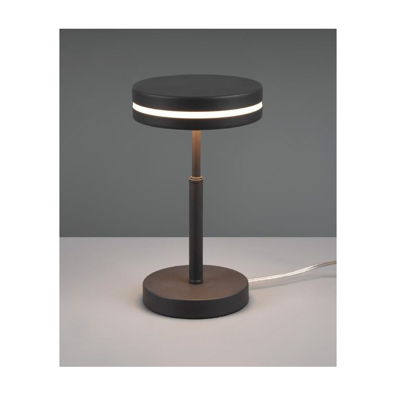 FRANKLIN ORIGINALE LAMPADA DA TAVOLO IN 4 FINITURE LED 6W LUCE 3000K ALTEZZA CM 25 TRIO LIGHTING - Cristalensi Shop Online