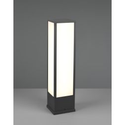 FUERTE PALETTO DA ESTERNO MODERNO COLORE ANTRACITE IP54 LED 15W LUCE 3000K TRIO LIGHTING - Cristalensi Shop Online