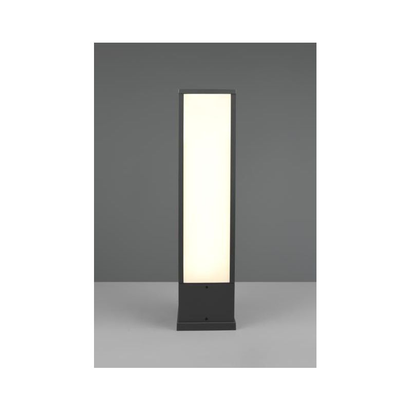 FUERTE PALETTO DA ESTERNO MODERNO COLORE ANTRACITE IP54 LED 15W LUCE 3000K TRIO LIGHTING - Cristalensi Shop Online