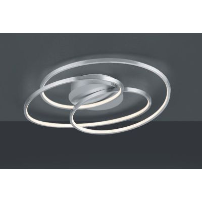 GALE PLAFONIERA DESIGN MODERNO TRE CERCHI LED 38W DIMMERABILE 3 COLORI TRIO LIGHTING - Cristalensi Shop Online