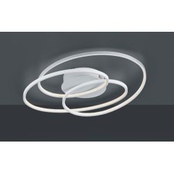 GALE PLAFONIERA DESIGN MODERNO TRE CERCHI LED 38W DIMMERABILE 3 COLORI TRIO LIGHTING - Cristalensi Shop Online