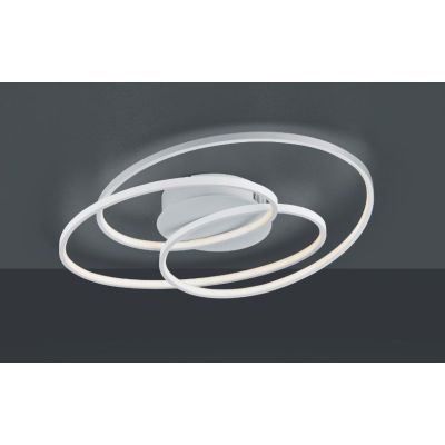 GALE PLAFONIERA DESIGN MODERNO TRE CERCHI LED 38W DIMMERABILE 3 COLORI TRIO LIGHTING - Cristalensi Shop Online
