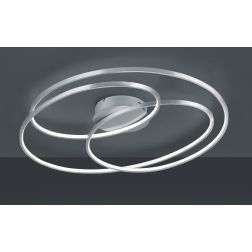 GALE PLAFONIERA DESIGN MODERNO TRE CERCHI LED 50W DIMMERABILE 3 COLORI TRIO LIGHTING - Cristalensi Shop Online 2