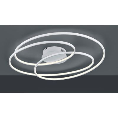 GALE PLAFONIERA DESIGN MODERNO TRE CERCHI LED 50W DIMMERABILE 3 COLORI TRIO LIGHTING - Cristalensi Shop Online