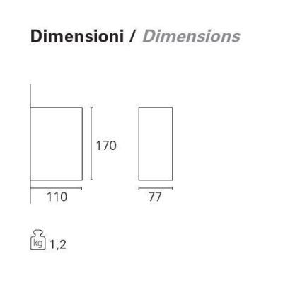 WIN LED 3X2W LAMPADA DA PARETE FASCIO REGOLABILE IP54 TRE COLORI Pan International - Cristalensi Shop Online