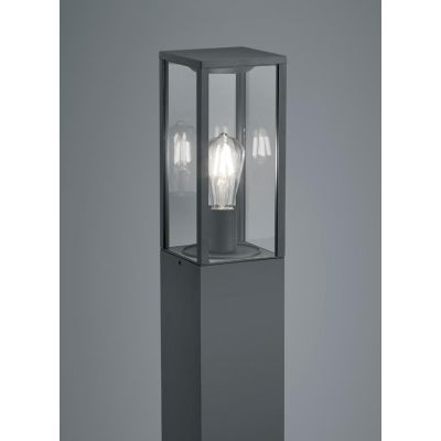 GARONNE PALO DA ESTERNO H80 CLASSICO A LANTERNA IP44 FINITURA ANTRACITE LUCE DIFFUSA TRIO LIGHTING - Cristalensi Shop Online