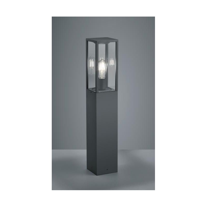 GARONNE PALO DA ESTERNO H80 CLASSICO A LANTERNA IP44 FINITURA ANTRACITE LUCE DIFFUSA TRIO LIGHTING - Cristalensi Shop Online