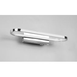 GIANNI LAMPADA DA SPECCHIO LED 17W METALLO CROMO O NERO IP44 LARGHEZZA CM 40 CON INTERRUTTORE TRIO LIGHTING - Cristalensi Shop O
