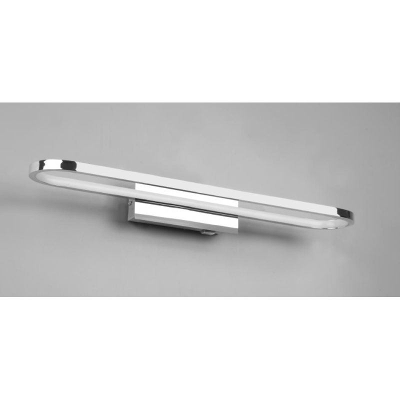 GIANNI LAMPADA DA SPECCHIO LED 22W METALLO NERO O CROMO IP44 LARGHEZZA CM 60 CON INTERRUTTORE TRIO LIGHTING - Cristalensi Shop O