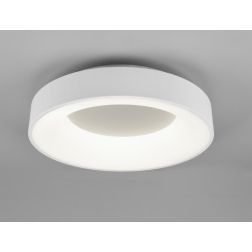 GIRONA PLAFONIERA MODERNA DIAMETRO CM 45 CON LED 30W LUCE 3000K DIMMERABILE BIANCA O NERA TRIO LIGHTING - Cristalensi Shop Onlin