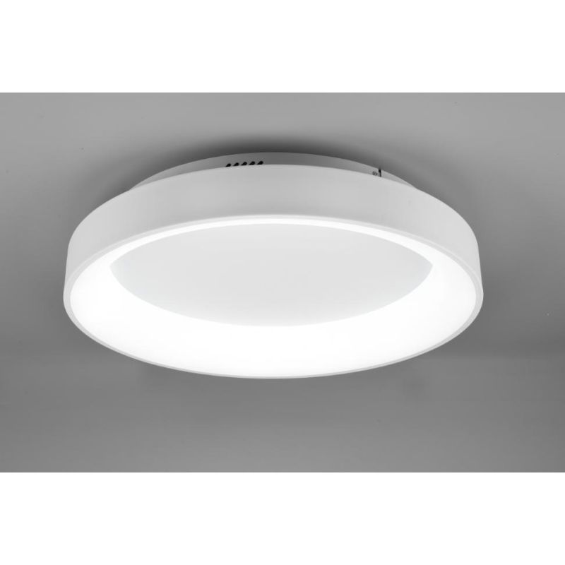 GIRONA PLAFONIERA MODERNA DIAMETRO CM 60 CON LED 48W LUCE DIMMERABILE BIANCO O NERO TRIO LIGHTING - Cristalensi Shop Online
