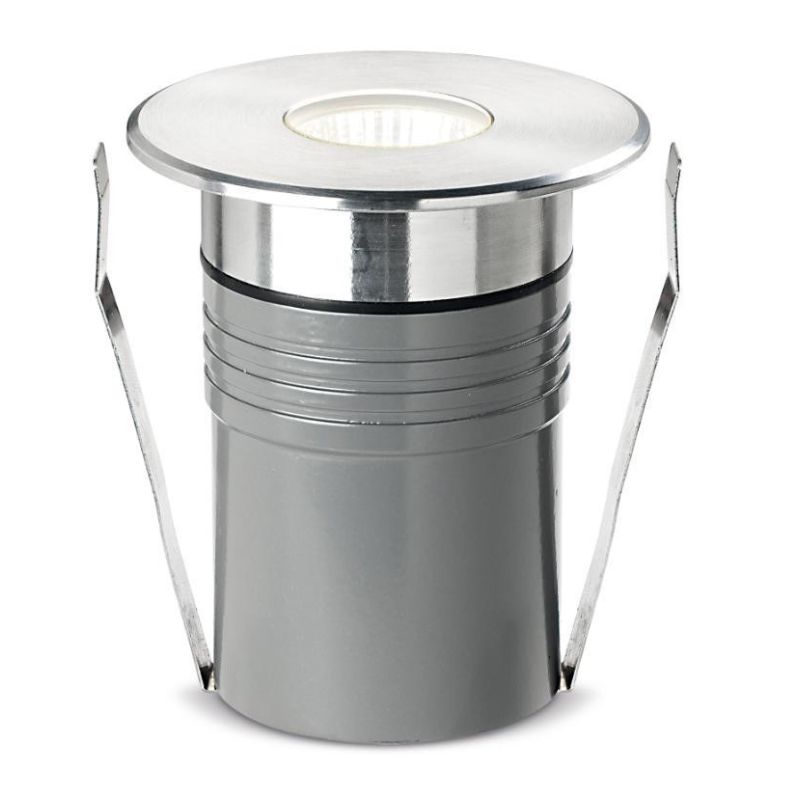 NIP INCASSO TONDO COB LED 5W 3000K O 4000K 220/240V IP67 CALPESTABILE Pan International - Cristalensi Shop Online
