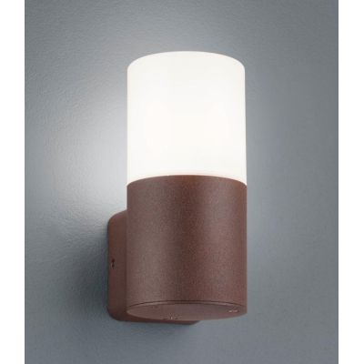 HOOSIC APPLIQUE CILINDRICA DA PARETE PER ESTERNI IP44 RUGGINE O ANTRACITE ATTACCO E27 MODERNA TRIO LIGHTING - Cristalensi Shop O