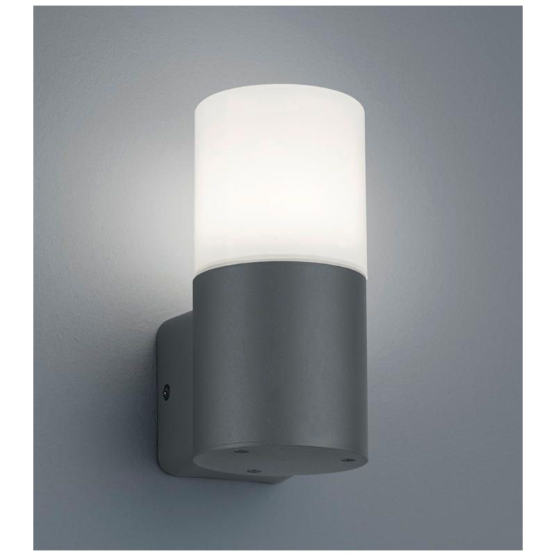 HOOSIC APPLIQUE CILINDRICA DA PARETE PER ESTERNI IP44 RUGGINE O ANTRACITE ATTACCO E27 MODERNA TRIO LIGHTING - Cristalensi Shop O