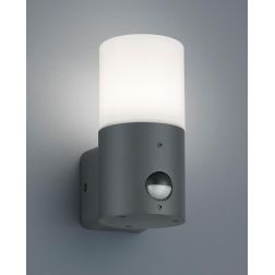 HOOSIC APPLIQUE CON SENSORE DI MOVIMENTO DA ESTERNI IP44 ANTRACITE ATTACCO E27 MODERNO TRIO LIGHTING - Cristalensi Shop Online