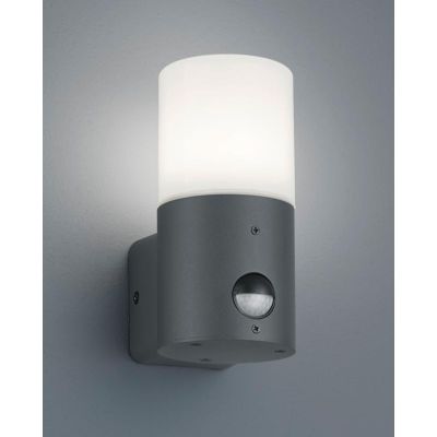 HOOSIC APPLIQUE CON SENSORE DI MOVIMENTO DA ESTERNI IP44 ANTRACITE ATTACCO E27 MODERNO TRIO LIGHTING - Cristalensi Shop Online