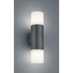 HOOSIC APPLIQUE CILINDRICA DA PARETE 2 LUCI IP44 RUGGINE O ANTRACITE ATTACCO 2XE27 MODERNA TRIO LIGHTING - Cristalensi Shop Onli